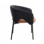 Стул обеденный Afrida рогожка тёмно-синий терракот