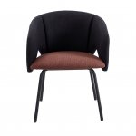 Стул обеденный Afrida рогожка черный бордо Стул обеденный Afrida рогожка черный бордо