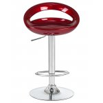 Стул барный DOBRIN DISCO, бордовый металлик
