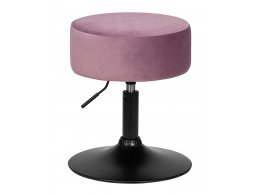 Пуф DOBRIN DANNY BLACK, пудрово-сиреневый велюр (MJ9-52) Пуф DOBRIN DANNY BLACK, пудрово-сиреневый велюр (MJ9-52)