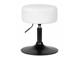 Пуф DOBRIN DANNY BLACK, белое букле Пуф DOBRIN DANNY BLACK, белое букле