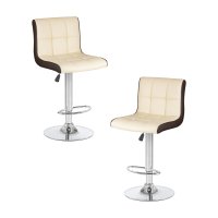Набор 2 шт Стул барный DOBRIN CANDY, кремово-коричневый