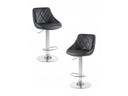 Набор 2 шт Стул барный DOBRIN LOGAN, чёрный