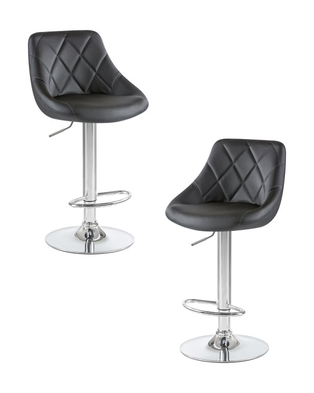 Набор 2 шт Стул барный DOBRIN LOGAN, чёрный