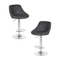 Набор 2 шт Стул барный DOBRIN LOGAN, серый