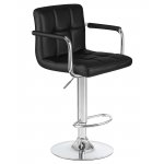 Стул барный DOBRIN KRUGER ARM, чёрный