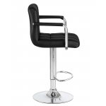 Стул барный DOBRIN KRUGER ARM, чёрный