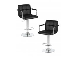 Набор 2 шт Стул барный DOBRIN KRUGER ARM, чёрный