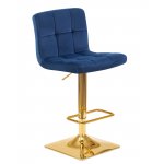 Стул барный DOBRIN GOLDIE, синий велюр (MJ9-117)