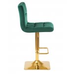Стул барный DOBRIN GOLDIE, зеленый велюр (MJ9-88)