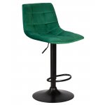 Набор 2 шт Стул барный DOBRIN TAILOR BLACK, зеленый велюр (MJ9-88)