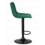 Набор 2 шт Стул барный DOBRIN TAILOR BLACK, зеленый велюр (MJ9-88)