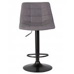Набор 2 шт Стул барный DOBRIN TAILOR BLACK, серая ткань (188-55)
