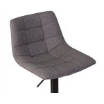 Набор 2 шт Стул барный DOBRIN TAILOR BLACK, серая ткань (188-55)