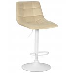 Набор 2 шт Стул барный DOBRIN TAILOR WHITE, бежевый велюр (MJ9-10)