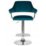 Стул барный DOBRIN CHARLY, морской волны велюр (MJ9-99)