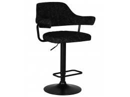 Стул барный DOBRIN CHARLY BLACK, черный твид (LEO18)