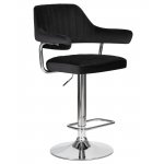 Стул барный DOBRIN CHARLY, черный велюр (MJ9-101)