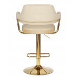Стул барный DOBRIN CHARLY GOLD, бежевый велюр (MJ9-10)