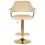 Стул барный DOBRIN CHARLY GOLD, бежевый велюр (MJ9-10)