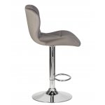 Набор 2 шт Стул барный DOBRIN BARNY, серый велюр (MJ9-75)
