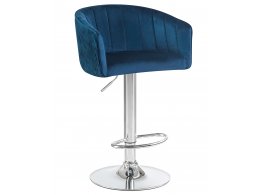 Стул барный DOBRIN DARCY, синий велюр (1922-20)