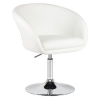 Кресло дизайнерское DOBRIN EDISON, белый