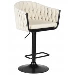 Набор 2 шт Стул барный DOBRIN LEON, кремовая ткань (LAR 275-33)