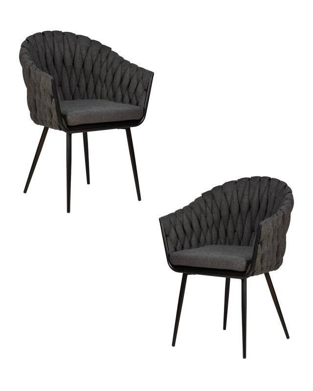 Набор 2 шт Стул обеденный DOBRIN MATILDA, графитовая ткань (LAR-275-21)