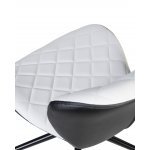 Набор 2 шт Офисное кресло для персонала DOBRIN RORY, бело-чёрный