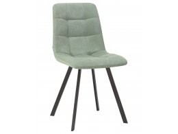 Стул обеденный DOBRIN ALEX SQUARE, черные матовые ножки, мята ткань (UF860-11B)