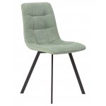 Стул обеденный DOBRIN ALEX SQUARE, черные матовые ножки, мята ткань (UF860-11B)