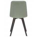 Стул обеденный DOBRIN ALEX SQUARE, черные матовые ножки, мята ткань (UF860-11B)