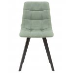 Стул обеденный DOBRIN ALEX SQUARE, черные матовые ножки, мята ткань (UF860-11B)