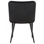 Набор 2 шт Стул обеденный DOBRIN RICHARD, черные матовые ножки, черный велюр (V108-77)