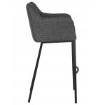 Набор 2 шт Стул барный DOBRIN LUCAS, серая ткань (F-22)