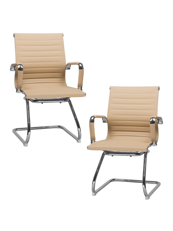 Набор 2 шт Офисное кресло для посетителей DOBRIN CODY, бежевый