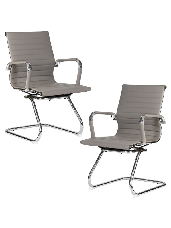 Набор 2 шт Офисное кресло для посетителей DOBRIN CODY, серый