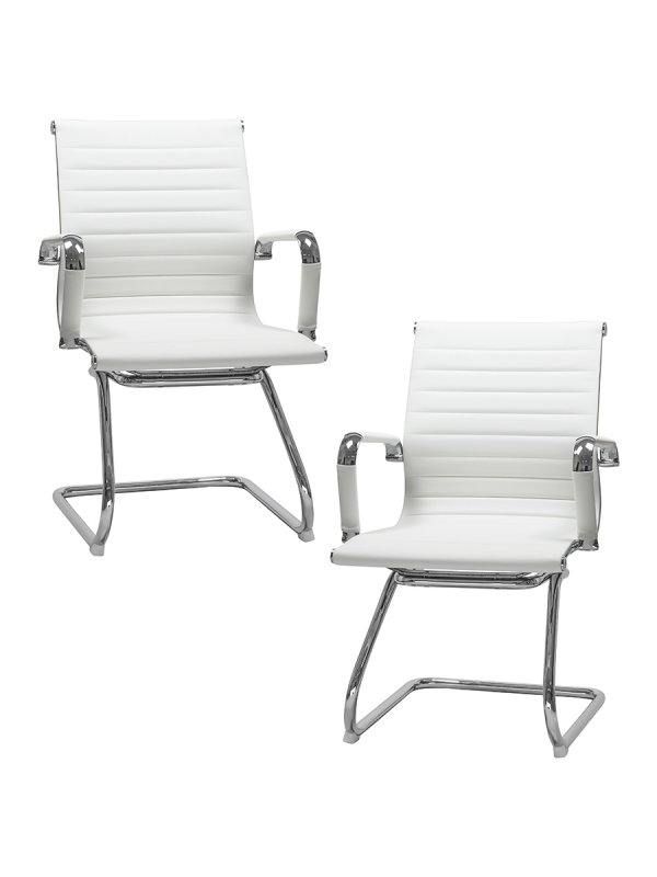 Набор 2 шт Офисное кресло для посетителей DOBRIN CODY, белый