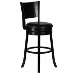 Набор 2 шт Вращающийся полубарный стул DOBRIN TONY COUNTER, капучино, черный