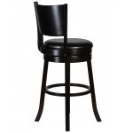 Набор 2 шт Вращающийся полубарный стул DOBRIN TONY COUNTER, капучино, черный