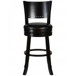 Набор 2 шт Вращающийся полубарный стул DOBRIN TONY COUNTER, капучино, черный