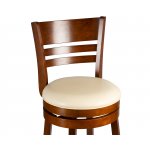 Набор 2 шт Вращающийся полубарный стул DOBRIN WILLIAM COUNTER, шоколад, кремовый