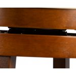 Набор 2 шт Вращающийся полубарный стул DOBRIN WILLIAM COUNTER, шоколад, кремовый