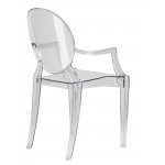 Стул обеденный DOBRIN LOUIS GHOST, цвет прозрачный