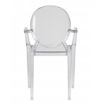 Стул обеденный DOBRIN LOUIS GHOST, цвет прозрачный