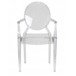 Стул обеденный DOBRIN LOUIS GHOST, цвет прозрачный