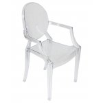 Стул обеденный DOBRIN LOUIS GHOST, цвет прозрачный