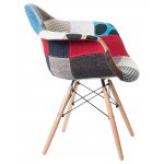 Стул обеденный DOBRIN DAW PATCHWORK, цвет сиденья мозаика