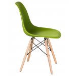 Набор 4 шт Стул обеденный DOBRIN DSW, ножки светлый бук, цвет салатовый (G-08)